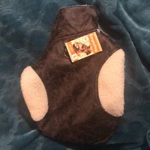 Bomber jacket/Sherpa lined for small dog.